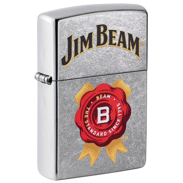 Zippo 2022 Zippo Jim Beam No 1 Burbon Whiskey, Street Chrome, ZIP-49326 - main